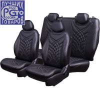 Чехлы Премиум Экокожа Байрон Президент|Жук на Nissan Note 2005-2014 г.в.