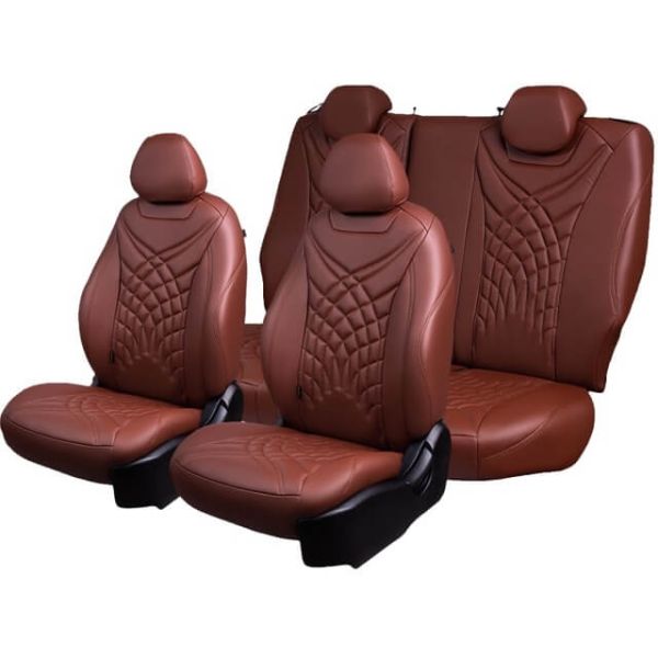 Чехлы Премиум Экокожа Байрон Президент|Жук на Nissan Note 2005-2014 г.в.